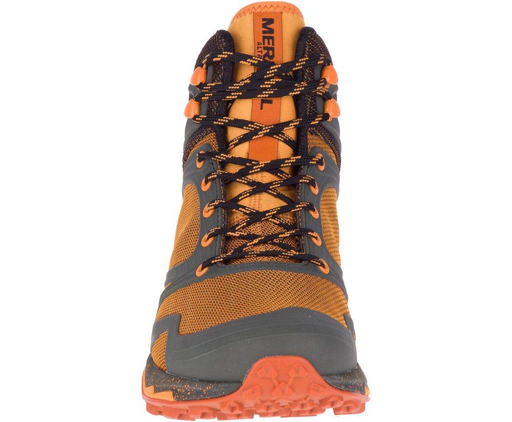 Merrell Hiking Boots Orange - Altalight Knit Mid - Mens 76UROCSPB